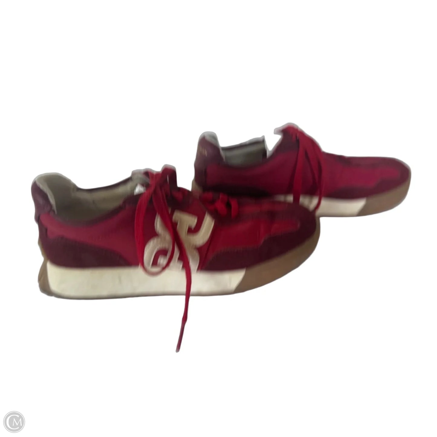 Shoes Sneakers By Sam Edelman In Red & Tan, Size: 7.5
