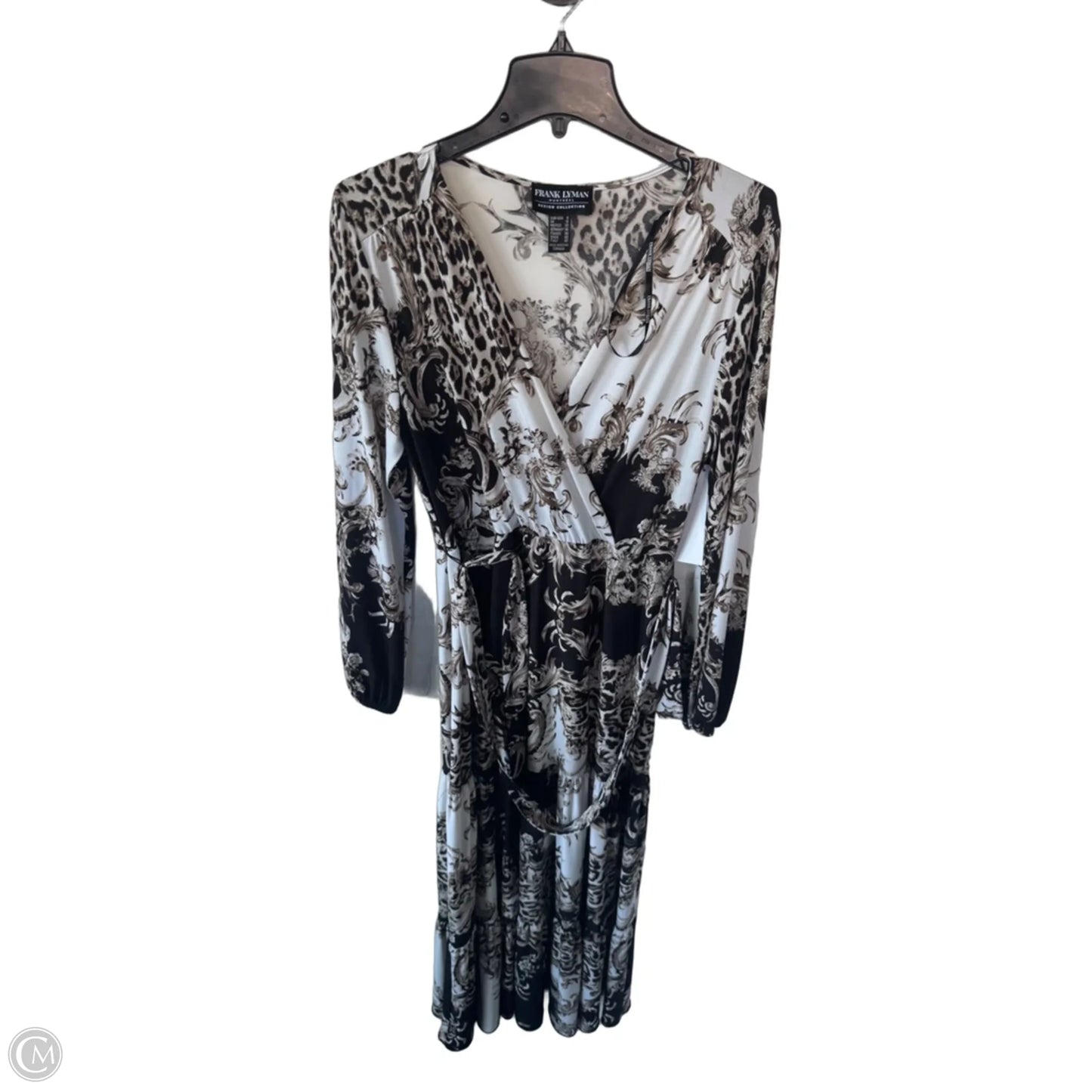 Dress Casual Maxi By Frank Lyman In Black & Cream, Size: M