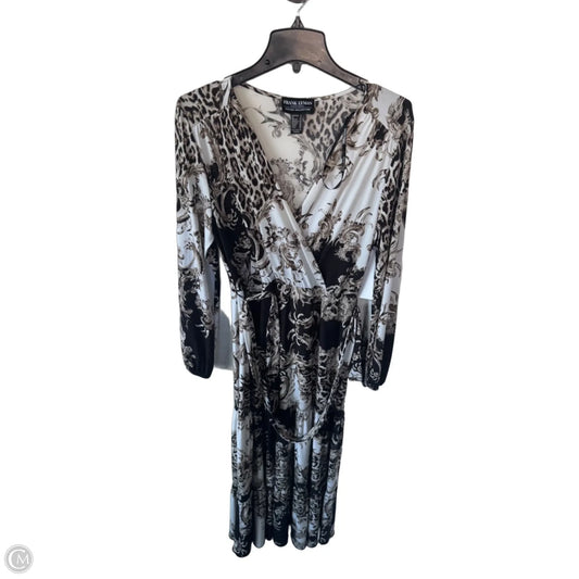 Dress Casual Maxi By Frank Lyman In Black & Cream, Size: M