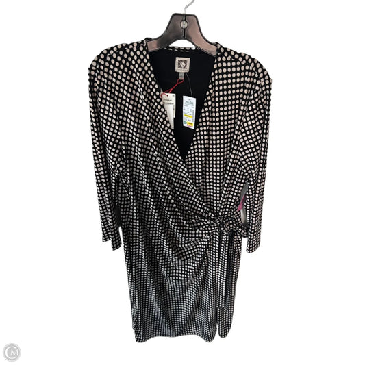 Dress Work By Anne Klein In Black & Tan, Size: Xl