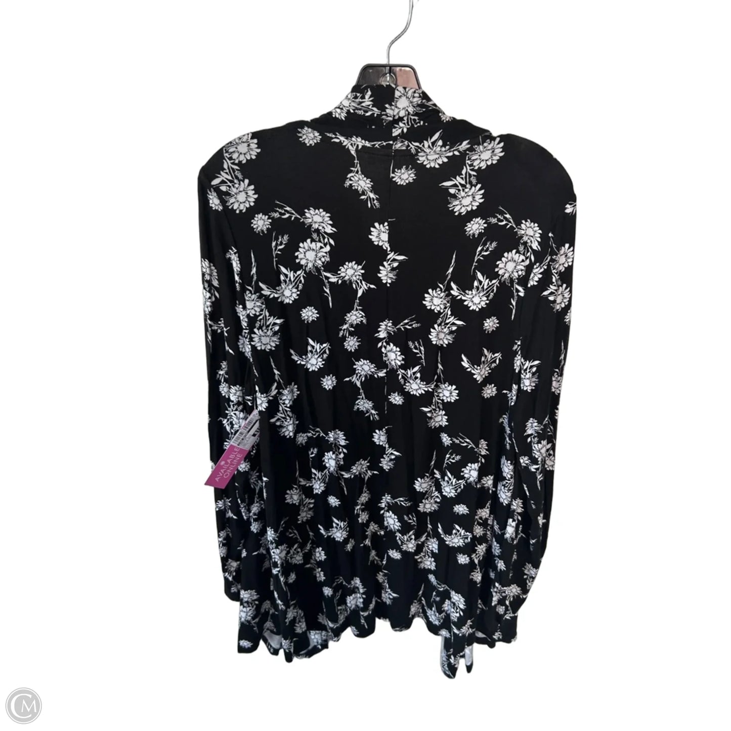 Cardigan By Lane Bryant In Black & White, Size: L