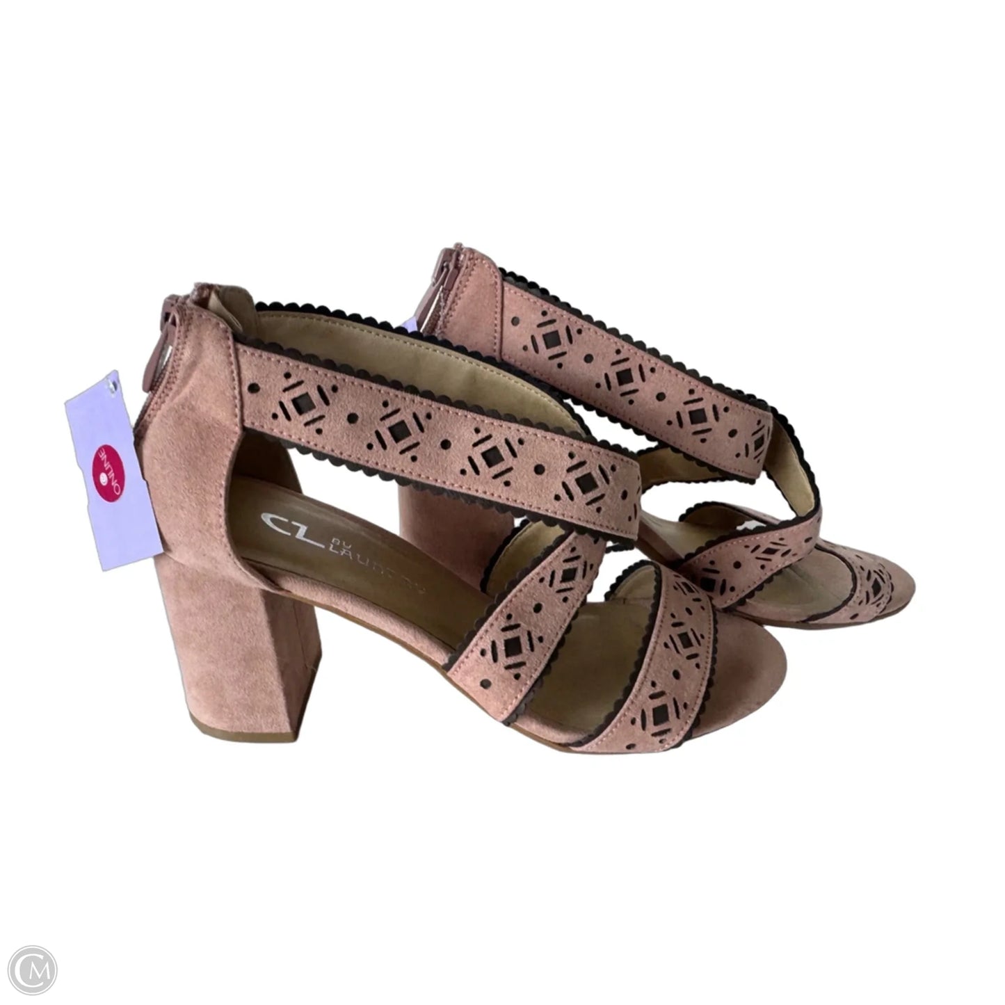 Sandals Heels Block By Cl By Chinese Laundry In Pink, Size: 8