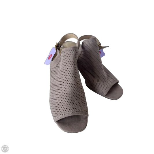 Sandals Heels Block By Liz Claiborne In Taupe, Size: 8