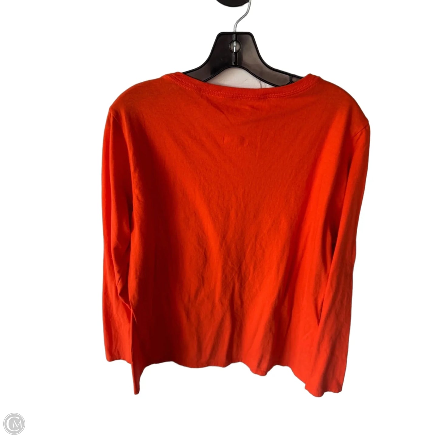 Top Long Sleeve Basic By Nfl In Orange, Size: Xl