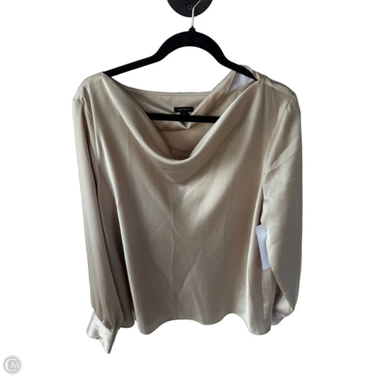 Top Long Sleeve By Ann Taylor In Gold, Size: Xl