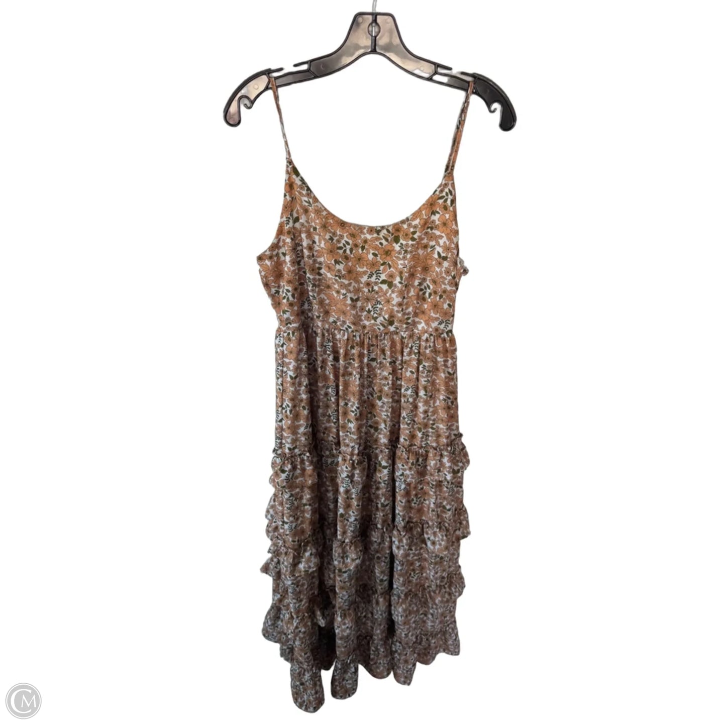 Dress Casual Maxi By Altard State In Tan & White, Size: L