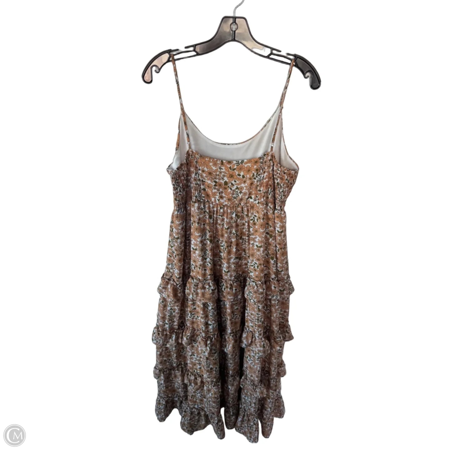 Dress Casual Maxi By Altard State In Tan & White, Size: L