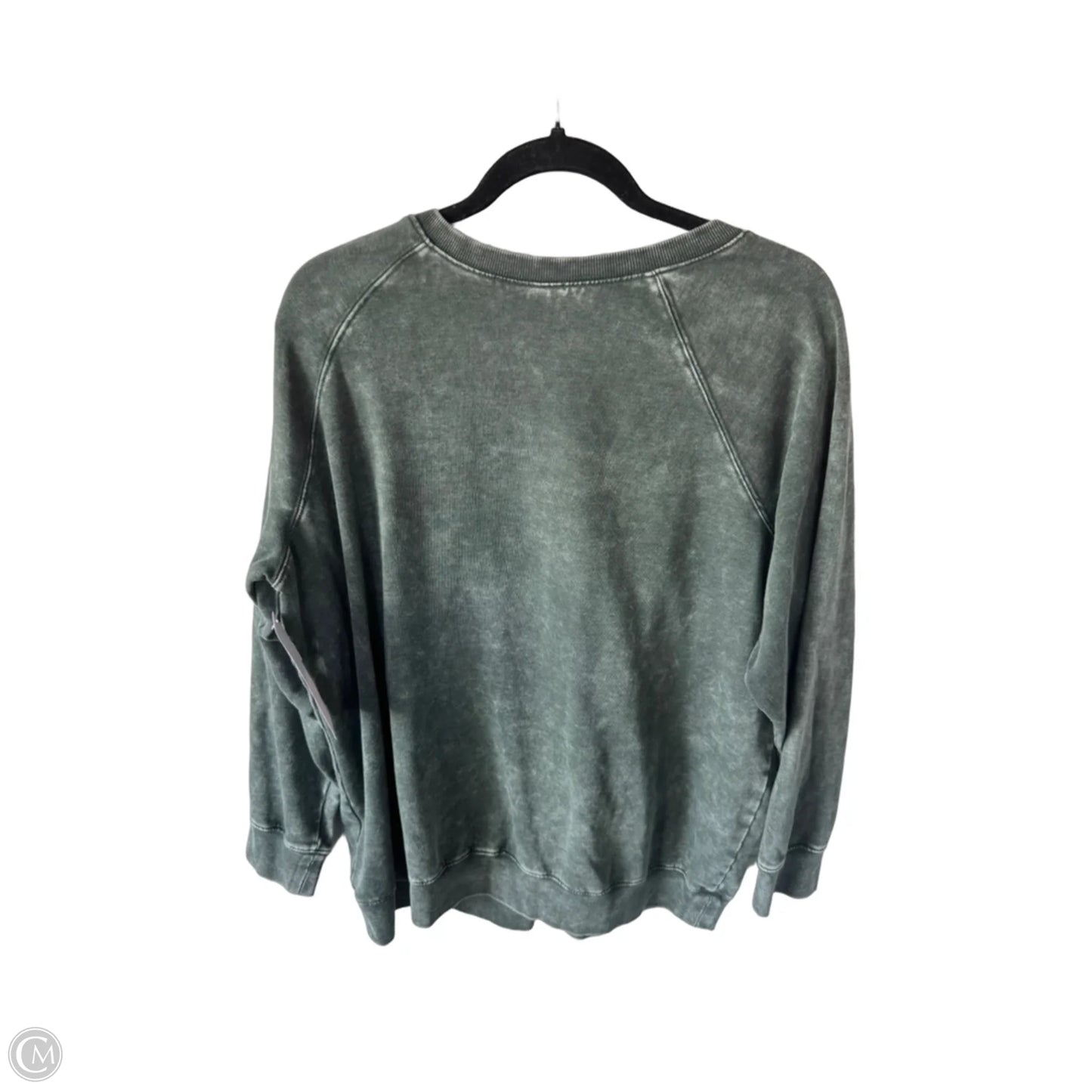 Sweatshirt Crewneck By Torrid In Green, Size: 2x