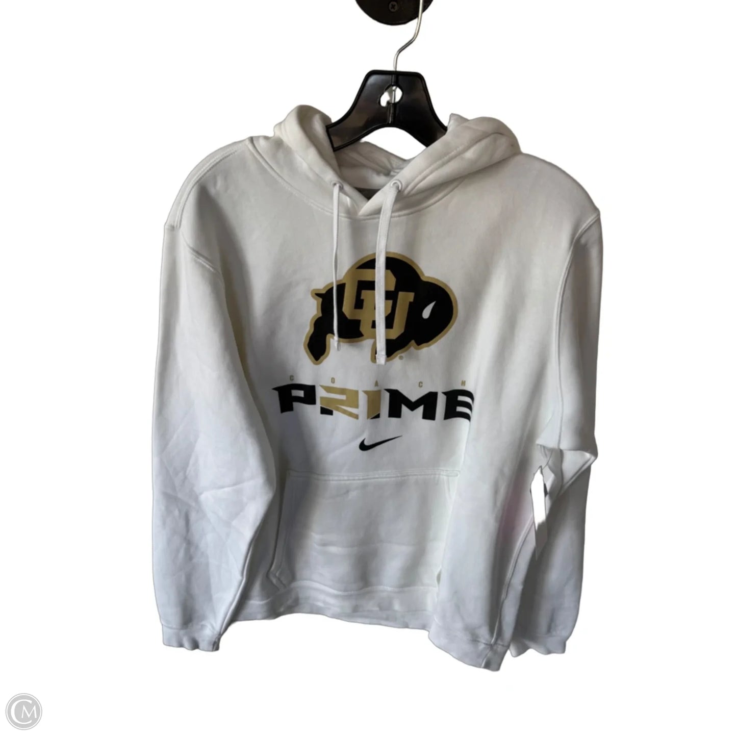 Sweatshirt Hoodie By Nike In White, Size: M