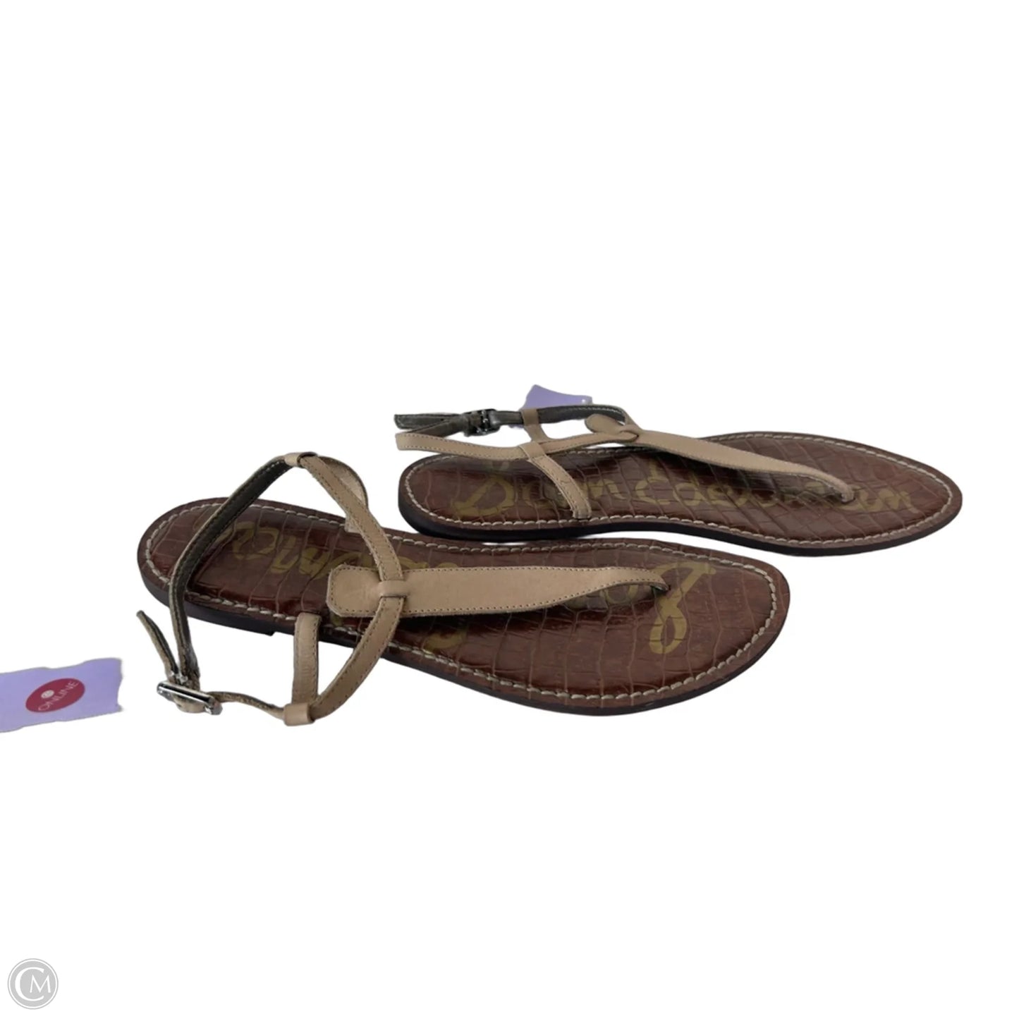 Sandals Flats By Sam Edelman In Bronze, Size: 9
