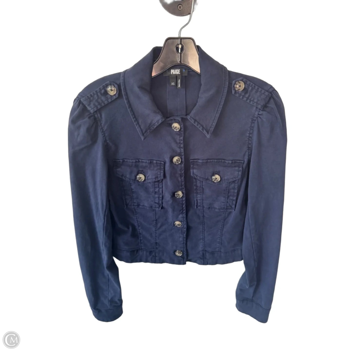 Jacket Denim By Paige In Blue Denim, Size: Xs