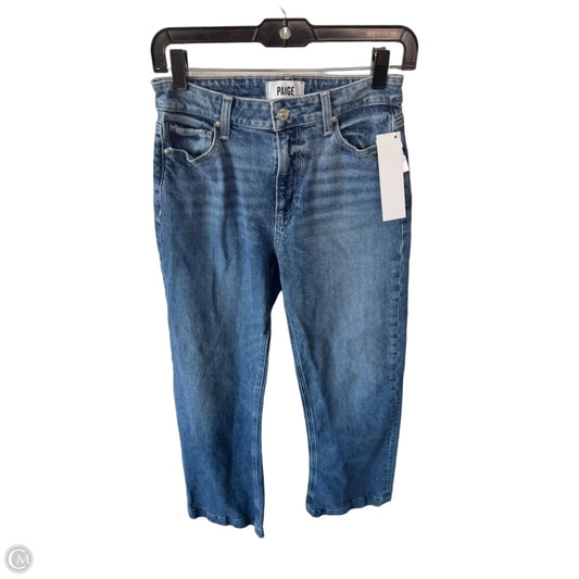 Jeans Wide Leg By Paige In Blue Denim, Size: 2