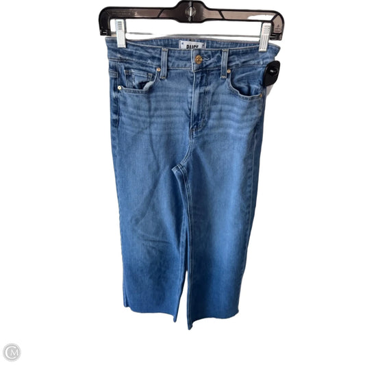 Jeans Wide Leg By Paige In Blue Denim, Size: 2