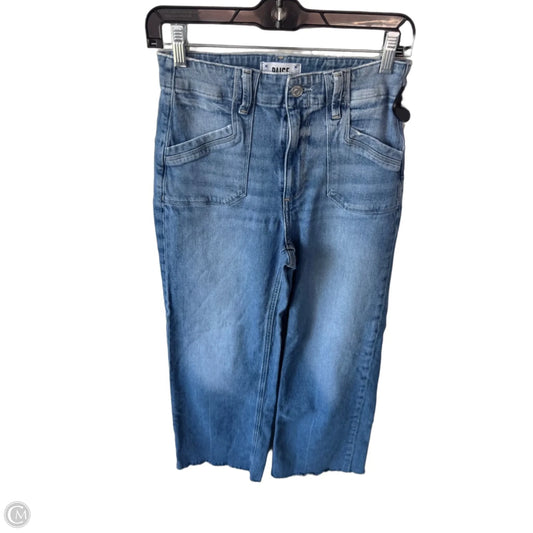 Jeans Wide Leg By Paige In Blue Denim, Size: 2