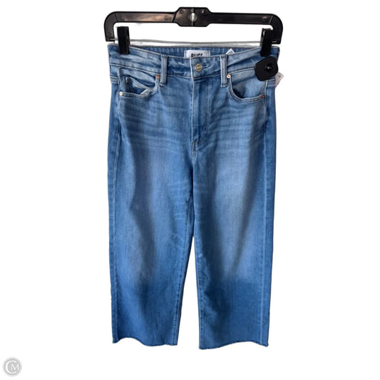 Jeans Wide Leg By Paige In Blue Denim, Size: 2