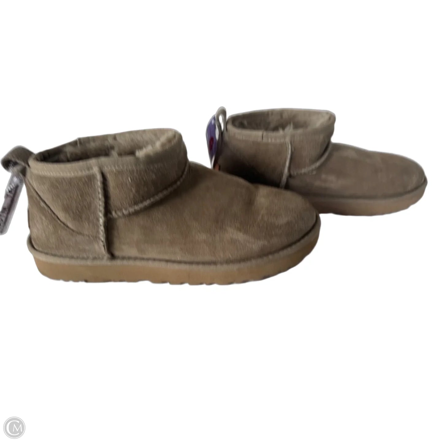 Slippers Designer By Ugg In Tan, Size: 8