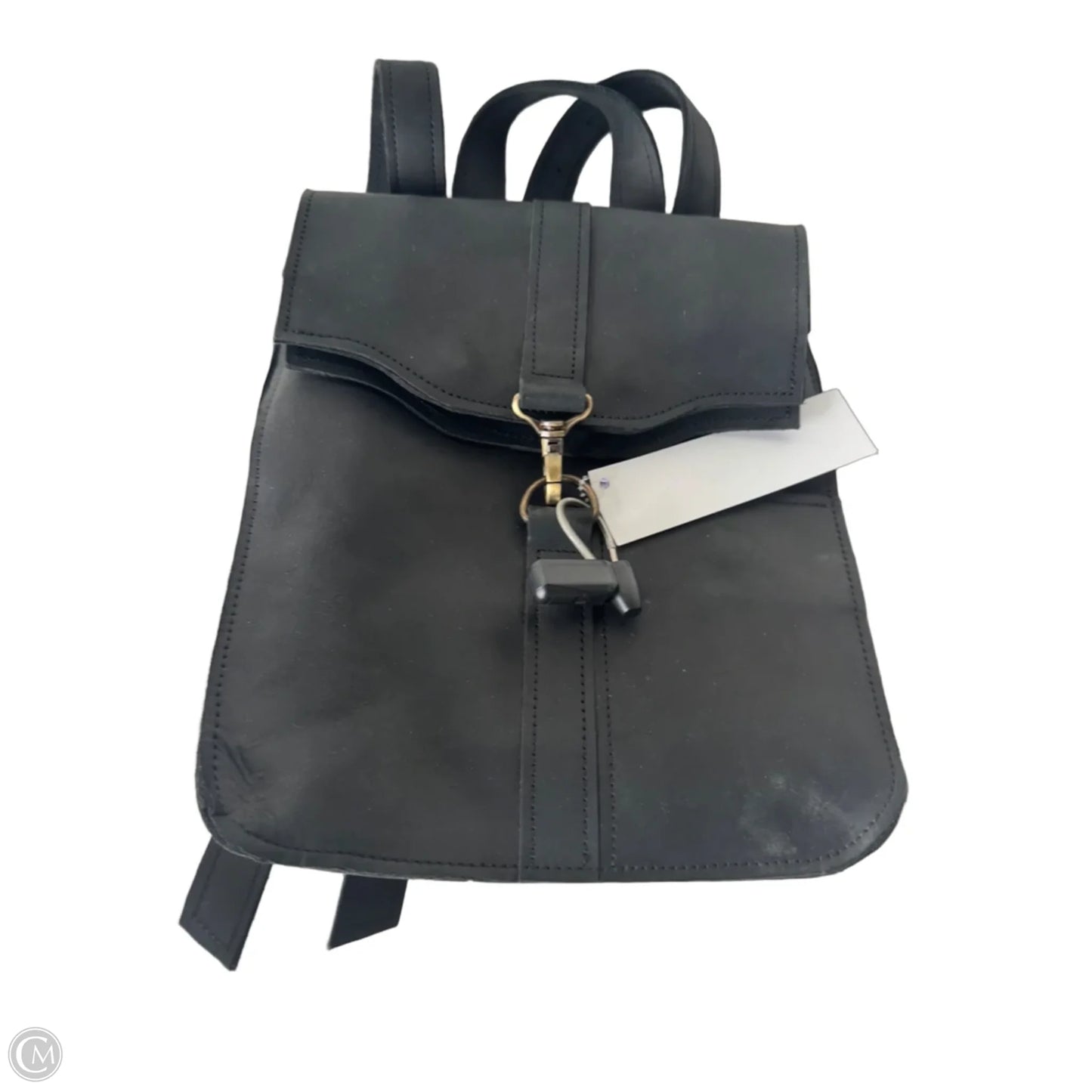 Backpack Leather By Clothes Mentor, Size: Medium