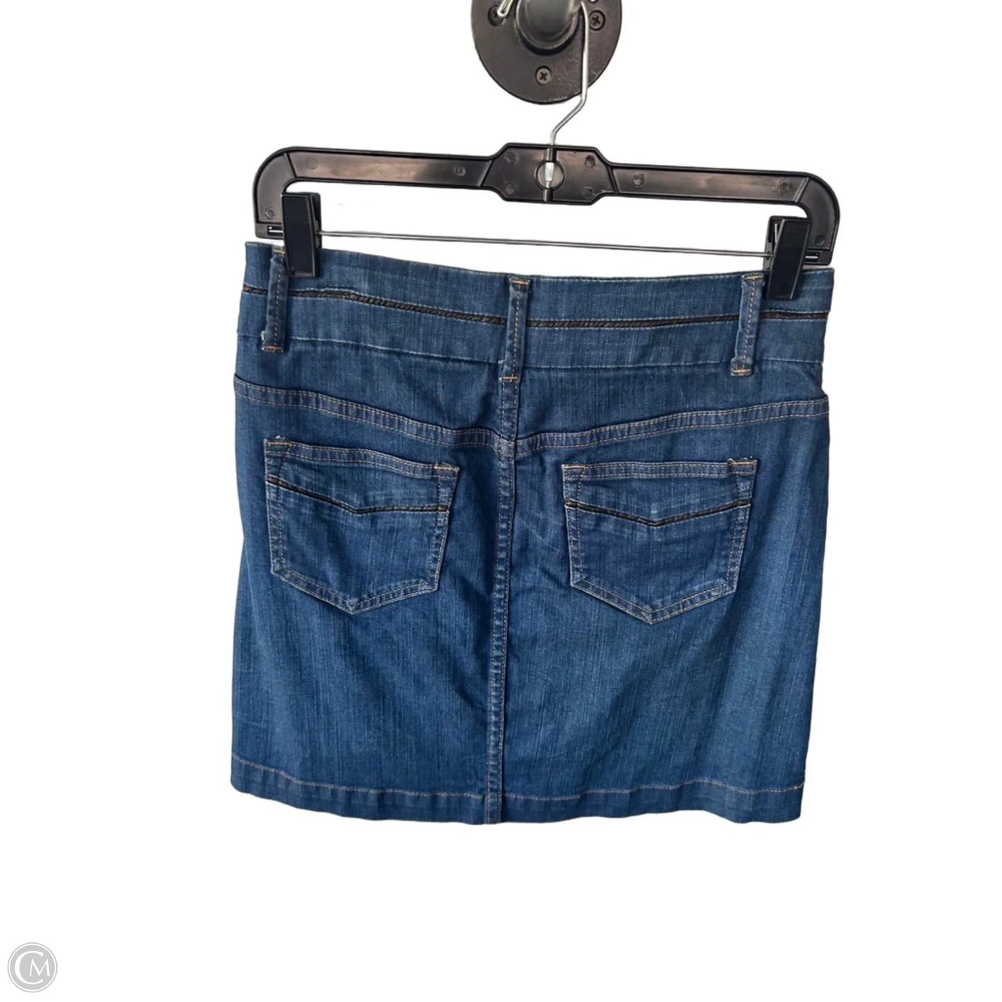 Skirt Mini & Short By Clothes Mentor In Blue Denim, Size: 2