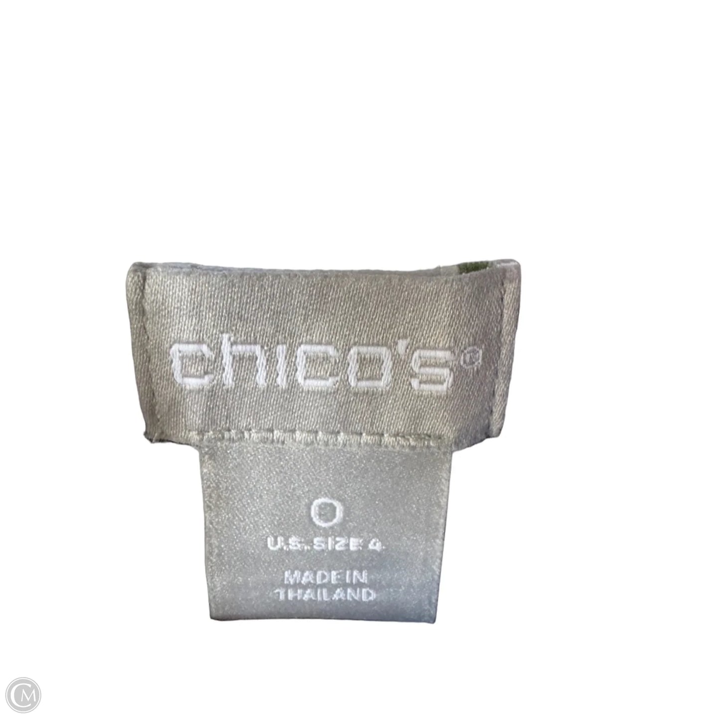 Tunic Long Sleeve By Chicos In Blue & White, Size: S