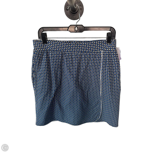 Skort By Talbots In Blue & White, Size: 4