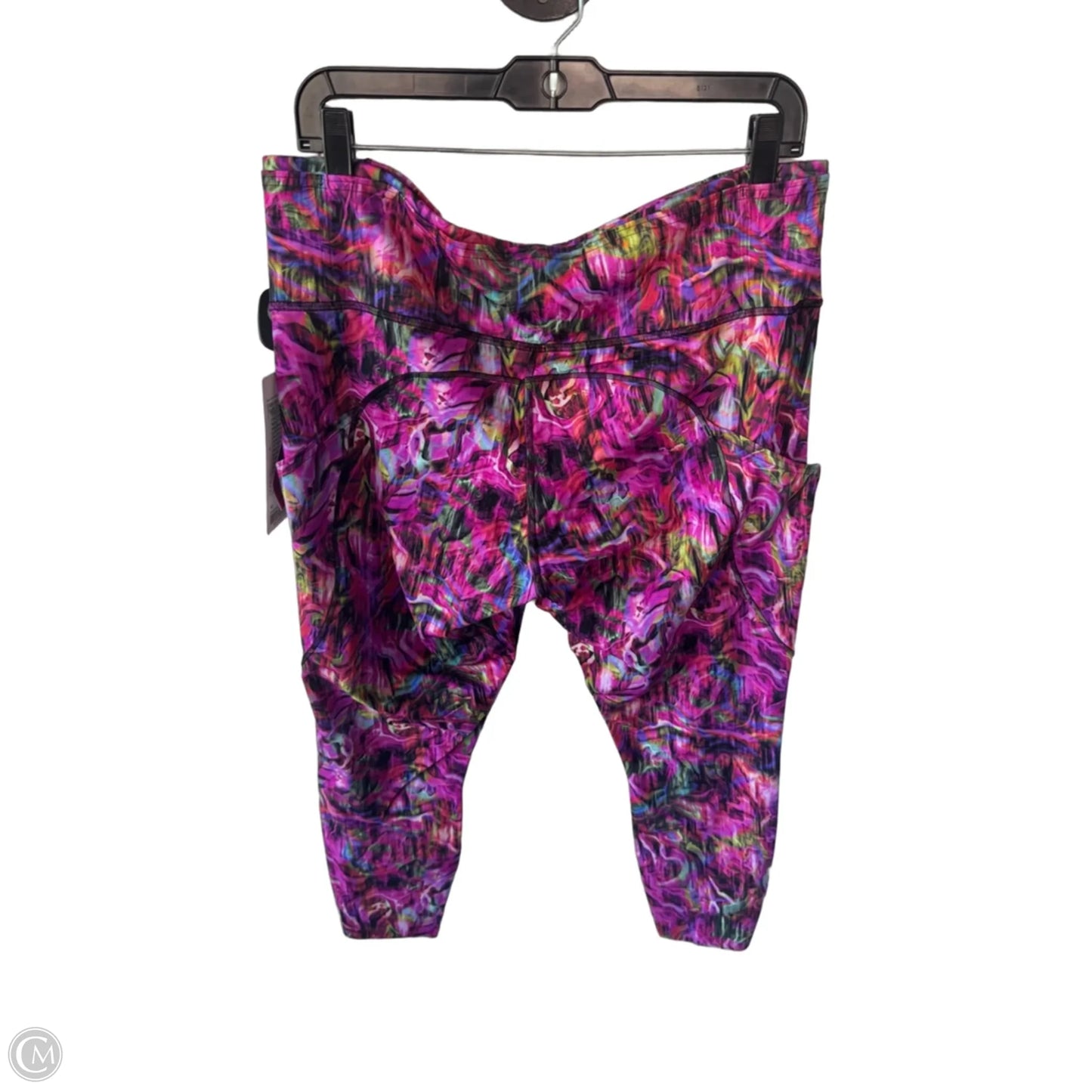 Athletic Leggings By Lululemon In Pink & Purple, Size: 16