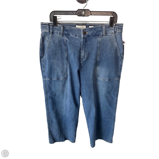 Jeans Straight By Coldwater Creek In Blue Denim, Size: 14p