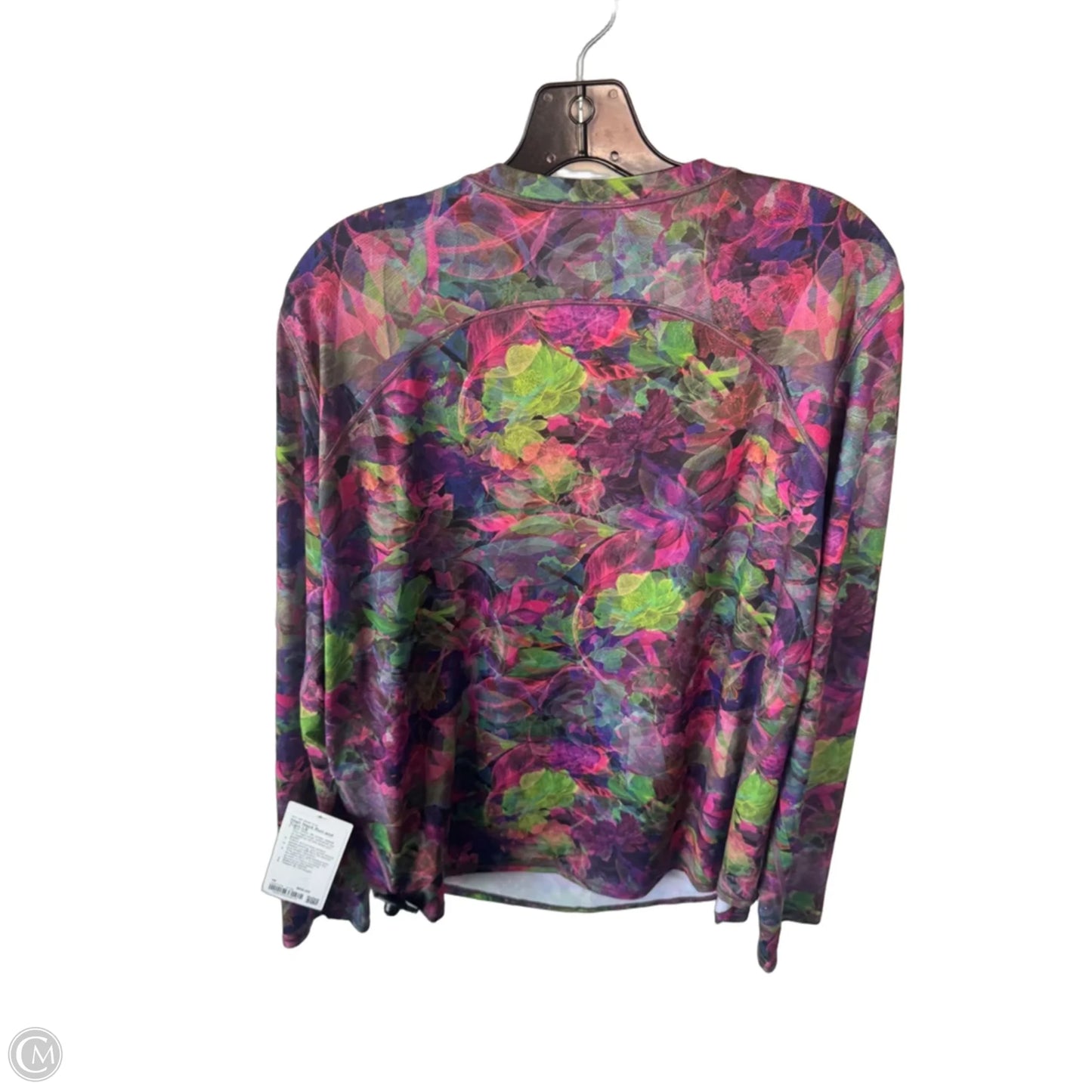 Athletic Top Long Sleeve Crewneck By Lululemon In Pink & Purple, Size: Xl