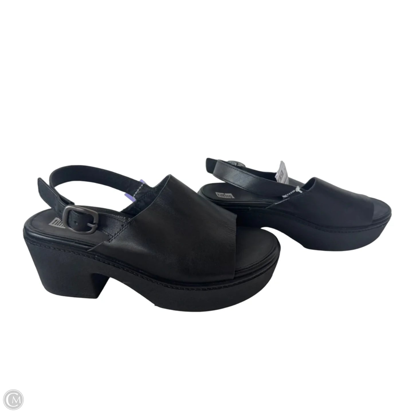 Sandals Heels Block By Fitflop In Black, Size: 9