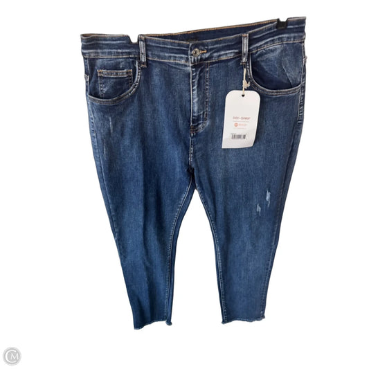 Jeans Skinny By Coco And Carmen In Blue Denim, Size: 16