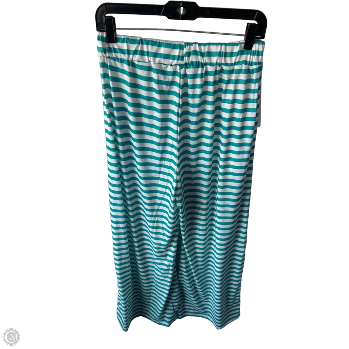 Lounge Set Pants By Cme In Green & White, Size: L