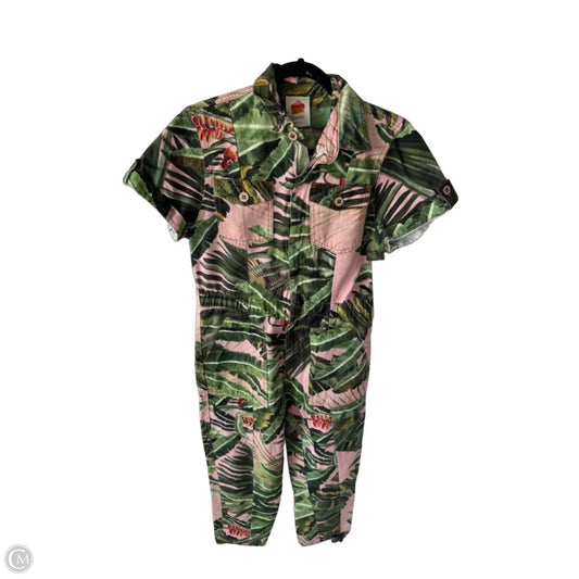 Jumpsuit By Farm Rio In Green & Pink, Size: M