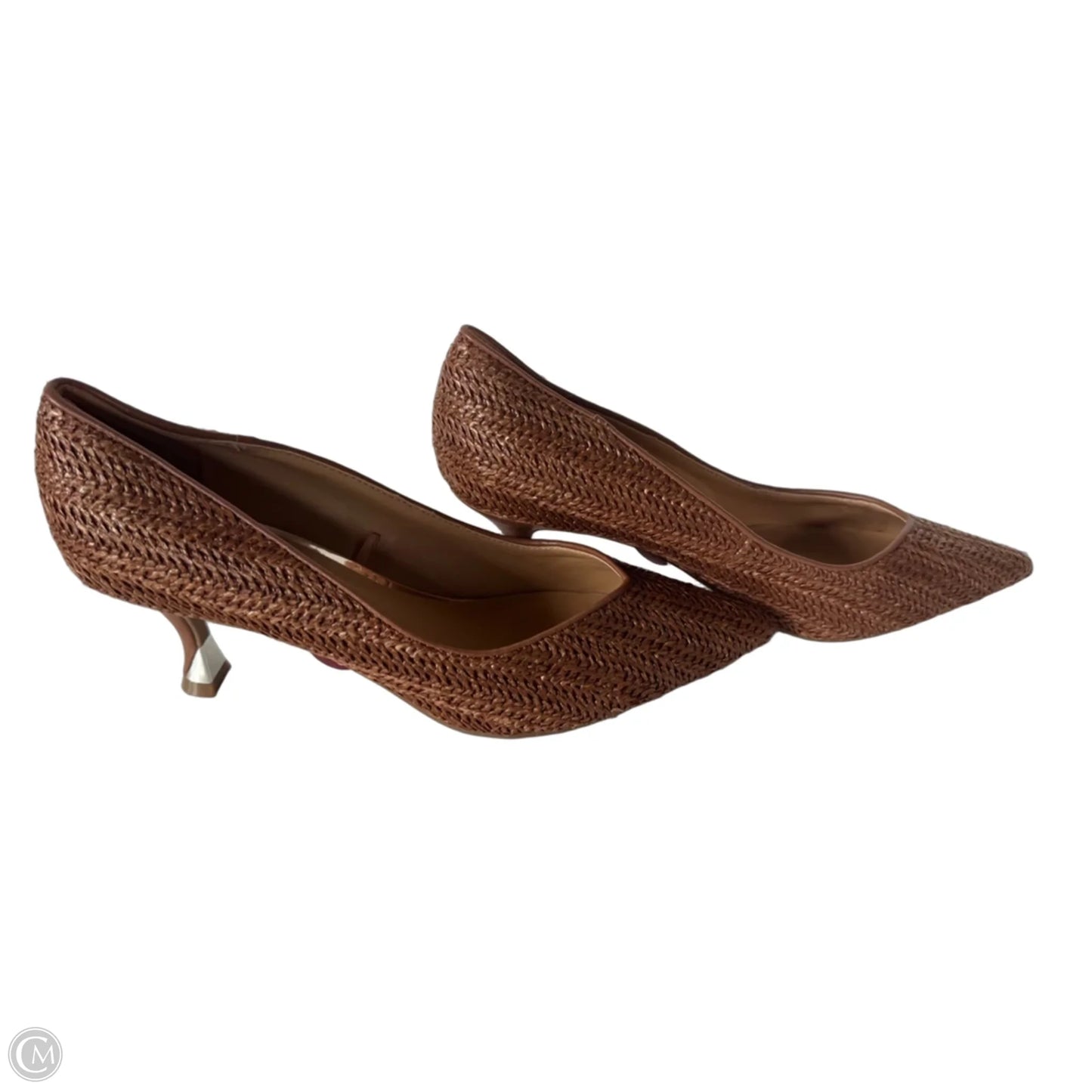 Shoes Heels Kitten By Nine West In Brown, Size: 10