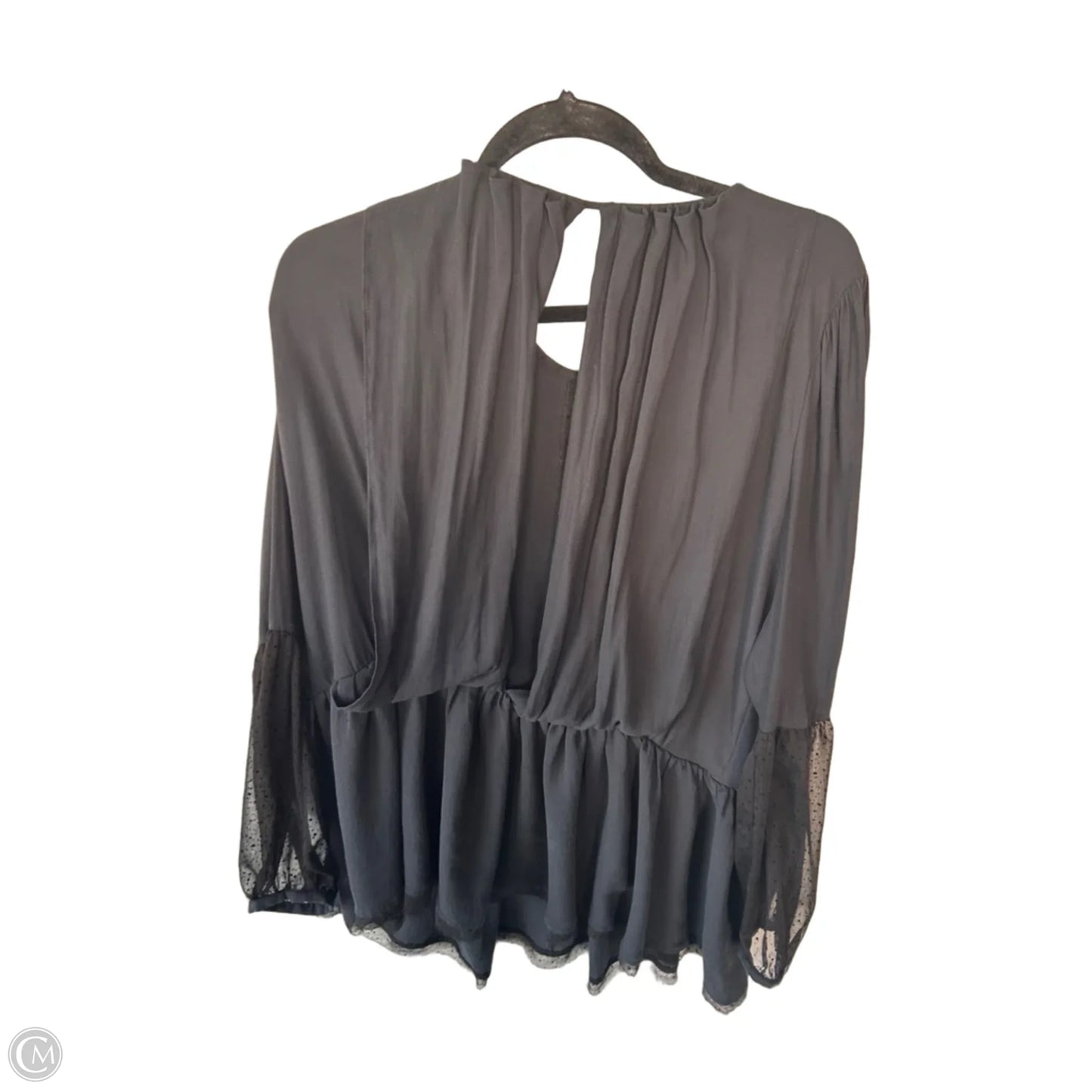 Top Long Sleeve By Free People In Black, Size: M