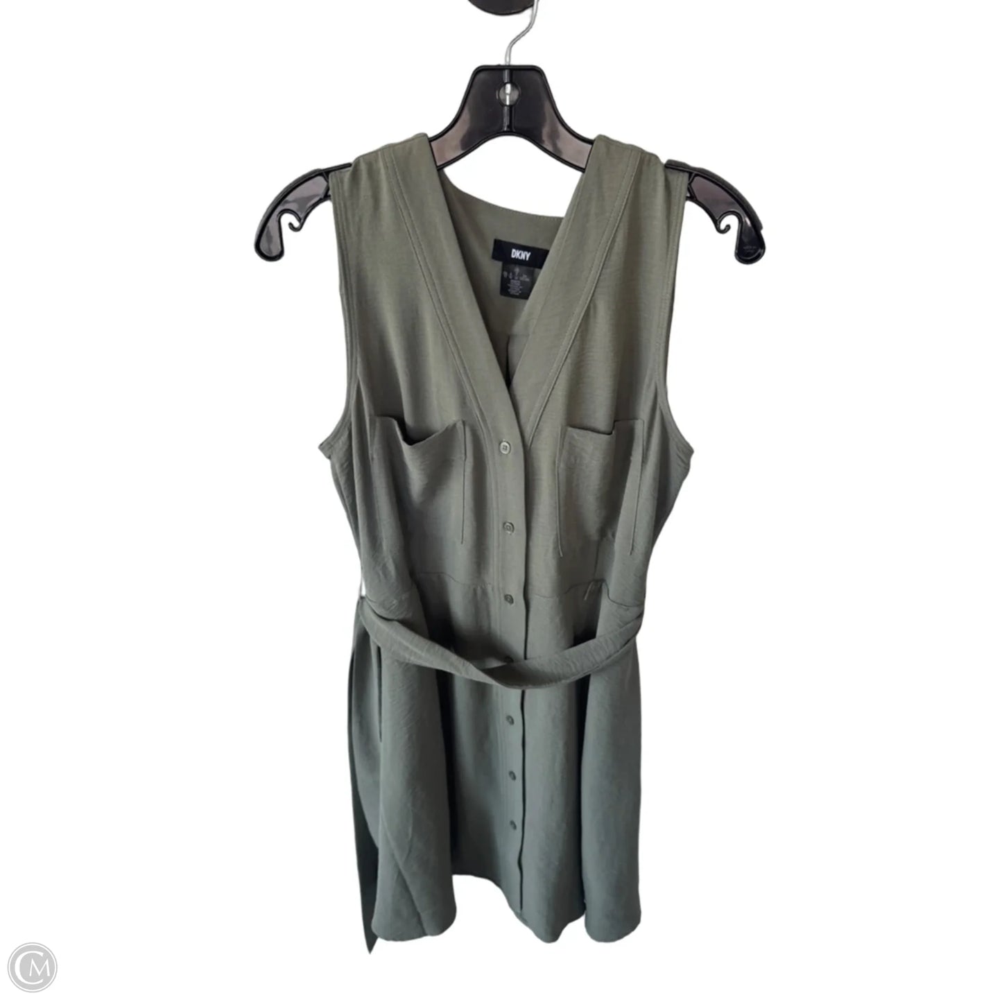 Dress Casual Short By Dkny In Green, Size: L