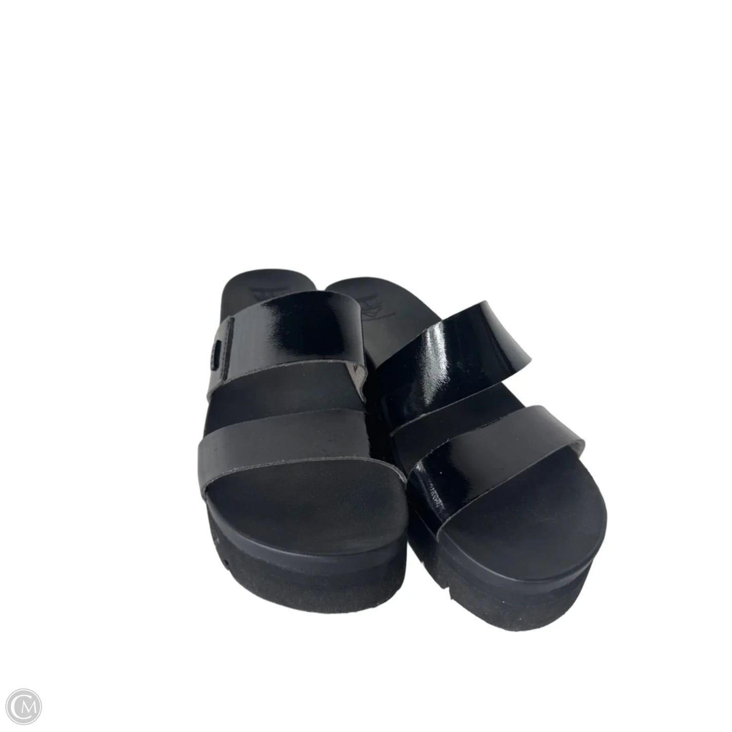 Sandals Heels Wedge By Reef In Black, Size: 9.5
