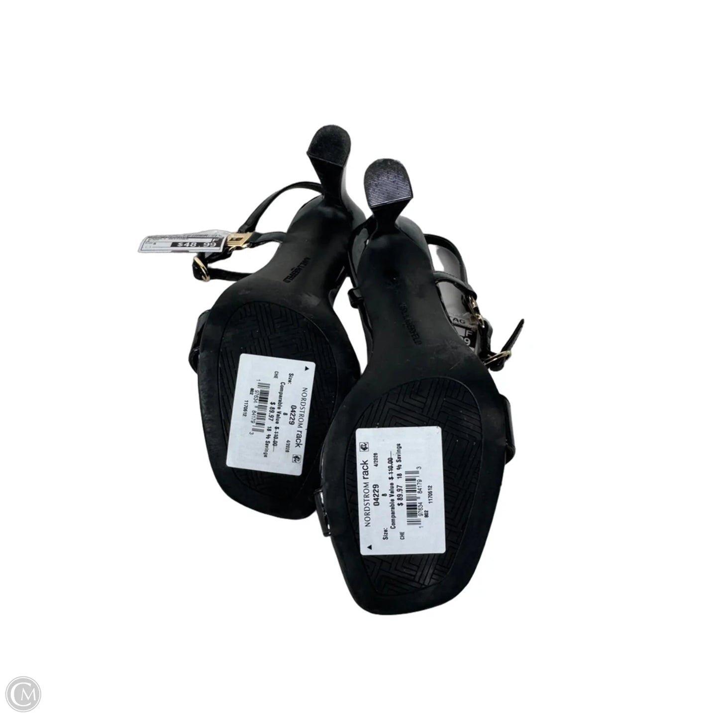 Sandals Designer By Karl Lagerfeld In Black, Size: 8