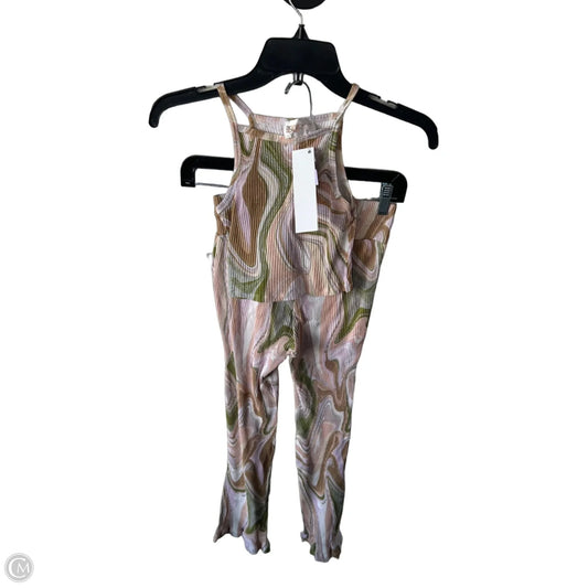 Pants Set 2pc By Beach Riot In Brown & Green, Size: S