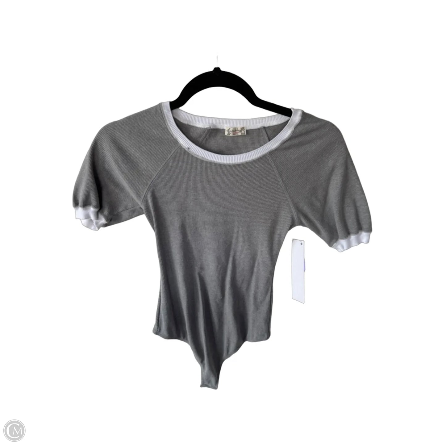 Bodysuit By Free People In Grey & White, Size: Xs
