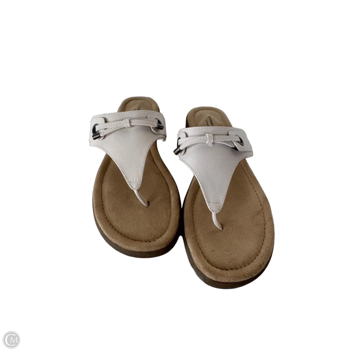 Sandals Flats By St Johns Bay In White, Size: 8