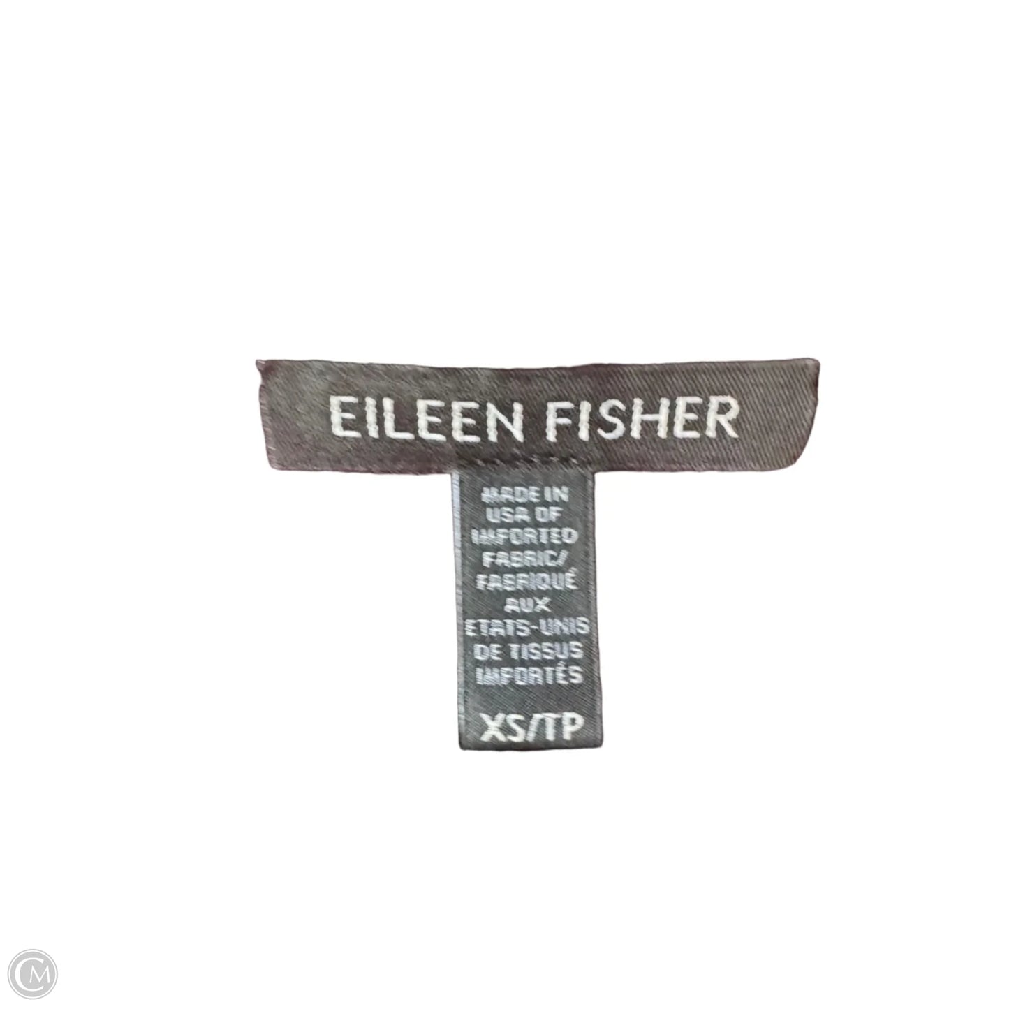 Top 3/4 Sleeve Basic By Eileen Fisher In Brown, Size: Xs