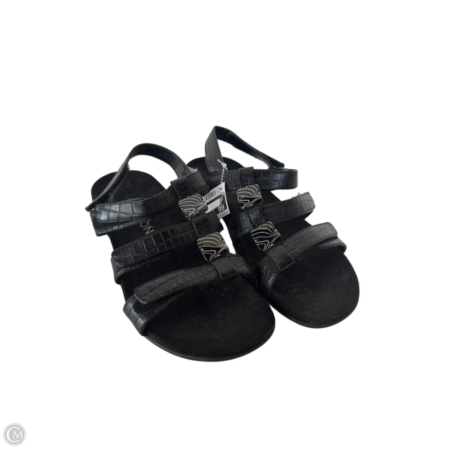 Sandals Flats By Vionic In Black, Size: 9