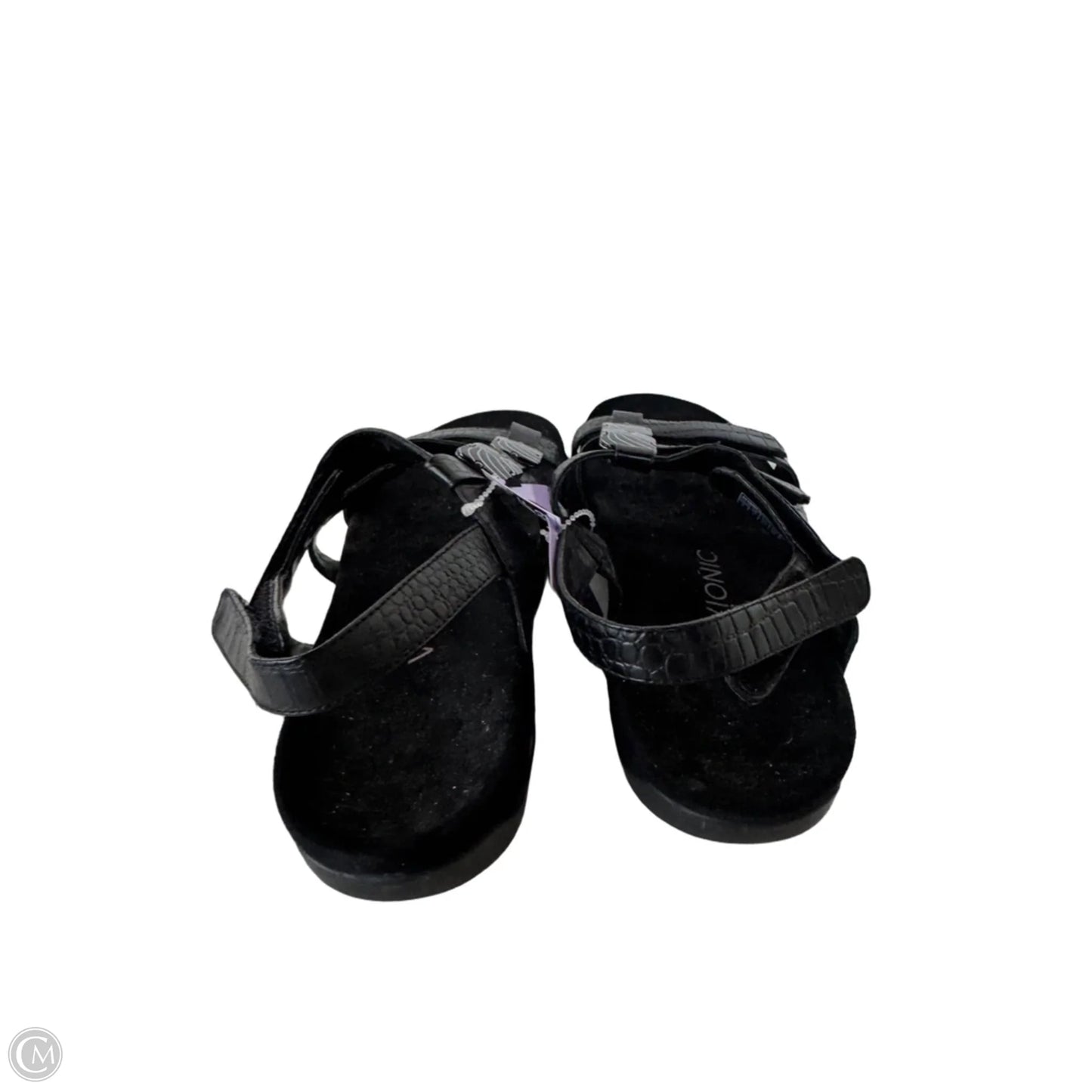 Sandals Flats By Vionic In Black, Size: 9