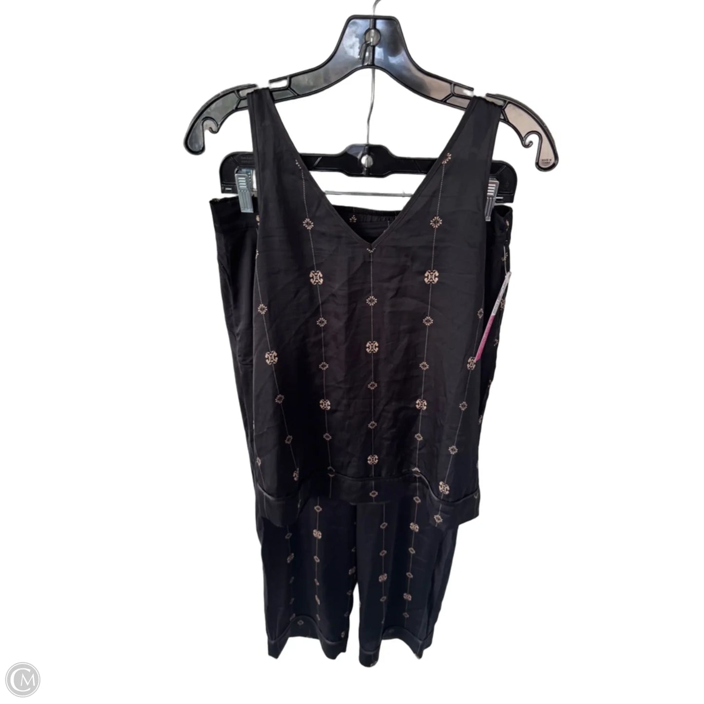Pajamas 2pc By Soma In Black & Tan, Size: Xs