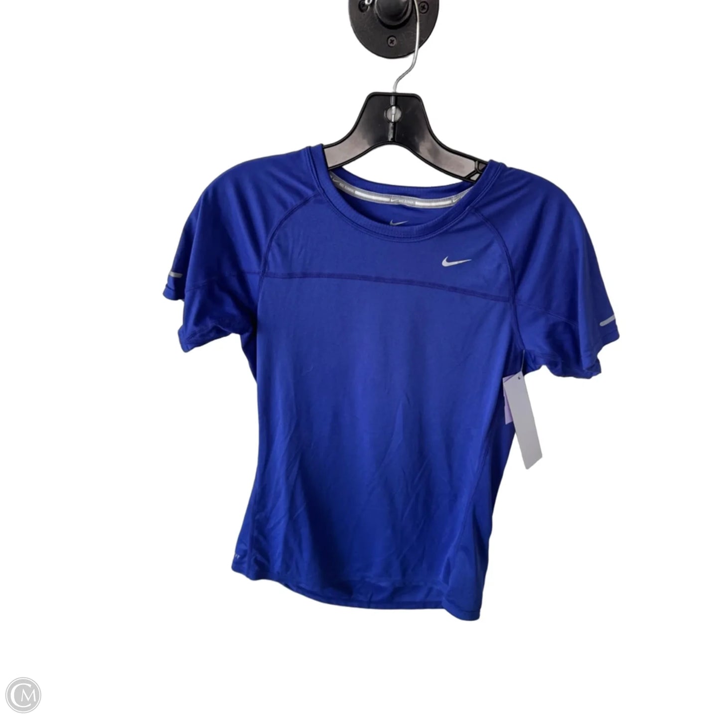Athletic Top Short Sleeve By Nike In Purple, Size: S