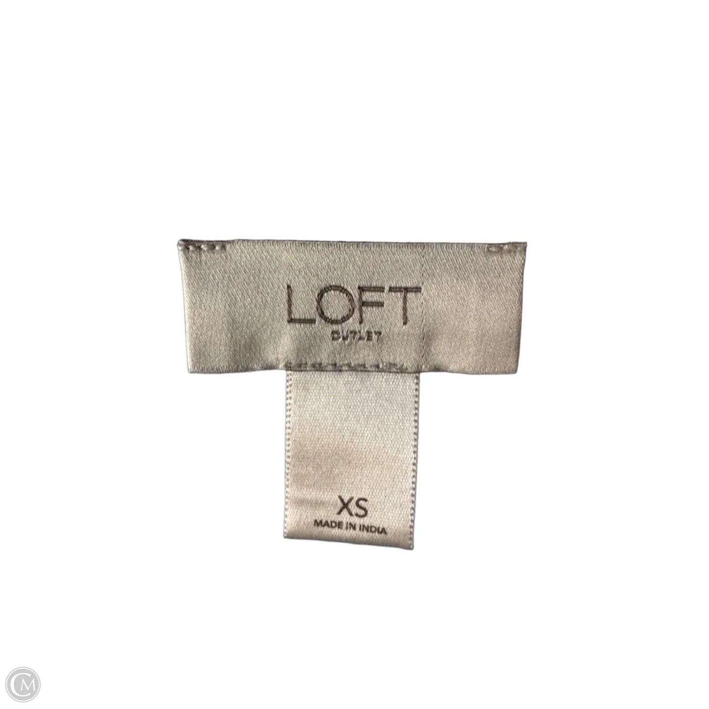 Top 3/4 Sleeve By Loft In Blue, Size: Xs