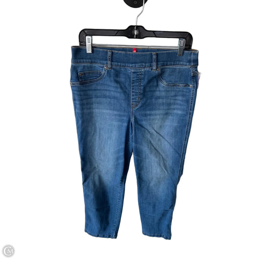 Jeans Straight By Spanx In Blue Denim, Size: 12