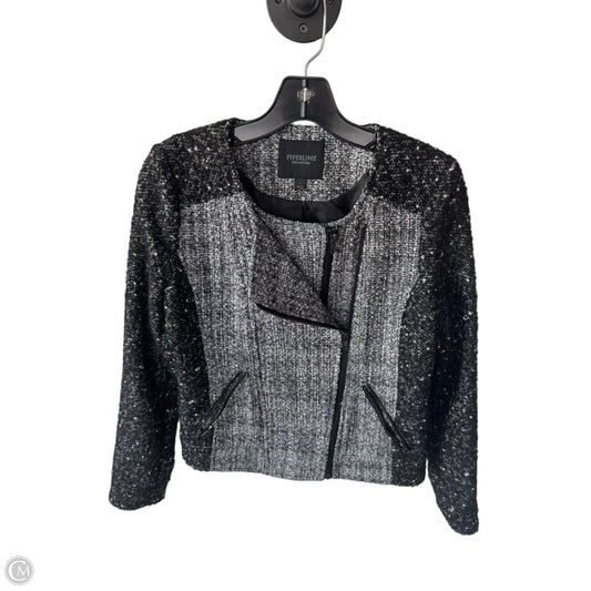 Blazer By Clothes Mentor In Black & White, Size: S