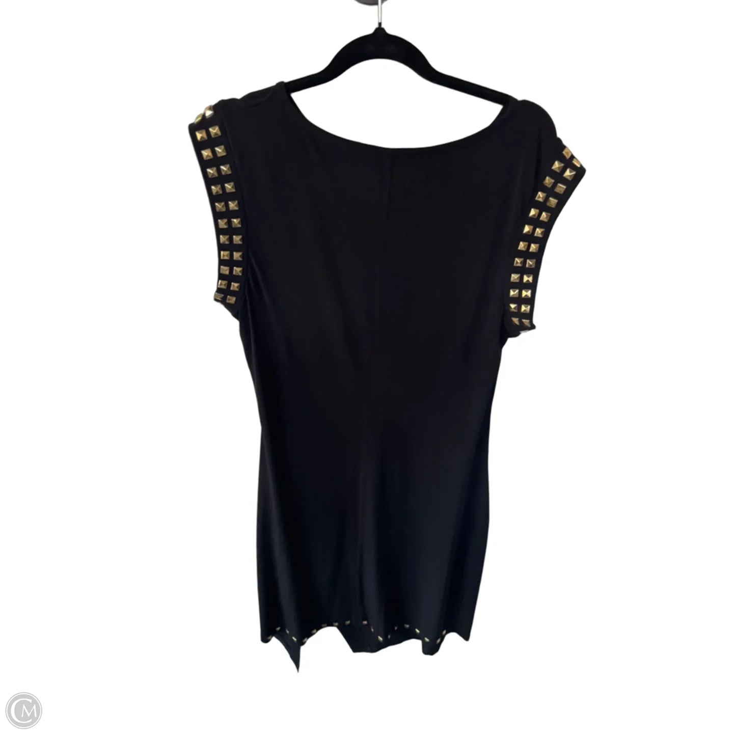 Dress Party Midi By Michael By Michael Kors In Black & Gold, Size: L