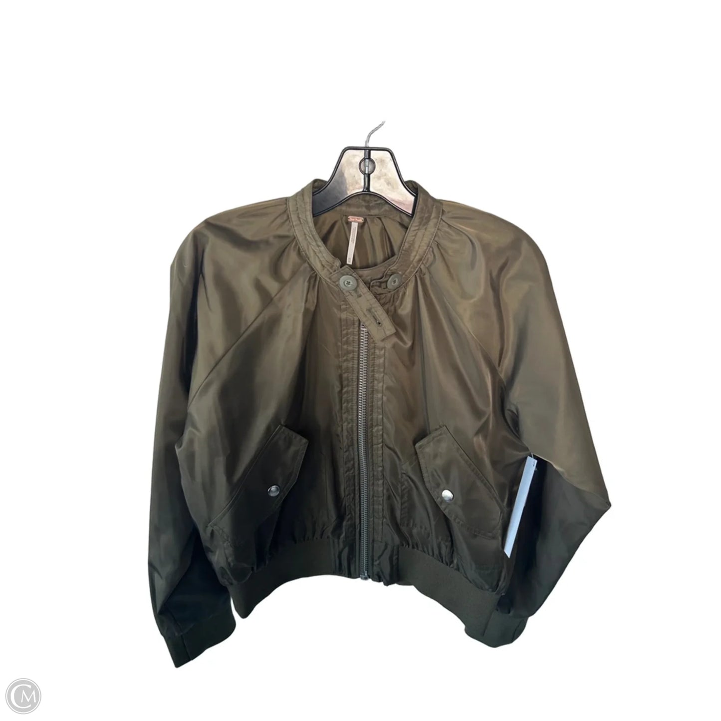 Jacket Moto By Free People In Green, Size: Xs