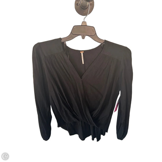Top Long Sleeve By Free People In Black, Size: Xs